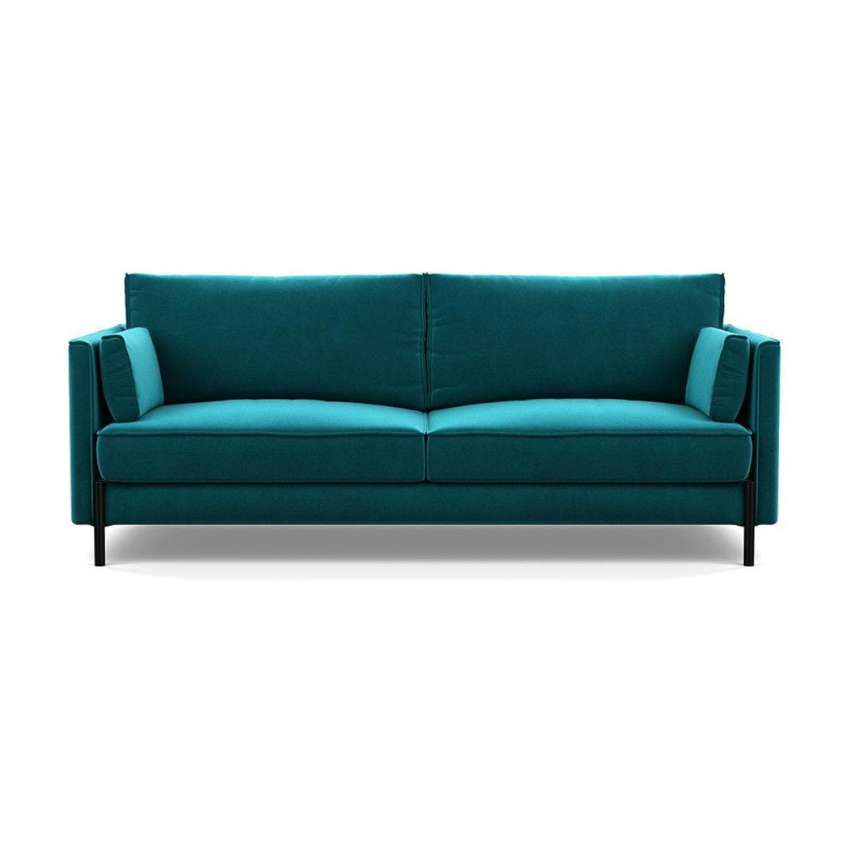 Heal's Tortona 3 Seater Sofa Smart Velvet Dusk Black Feet - Heal's UK Furniture – image 43