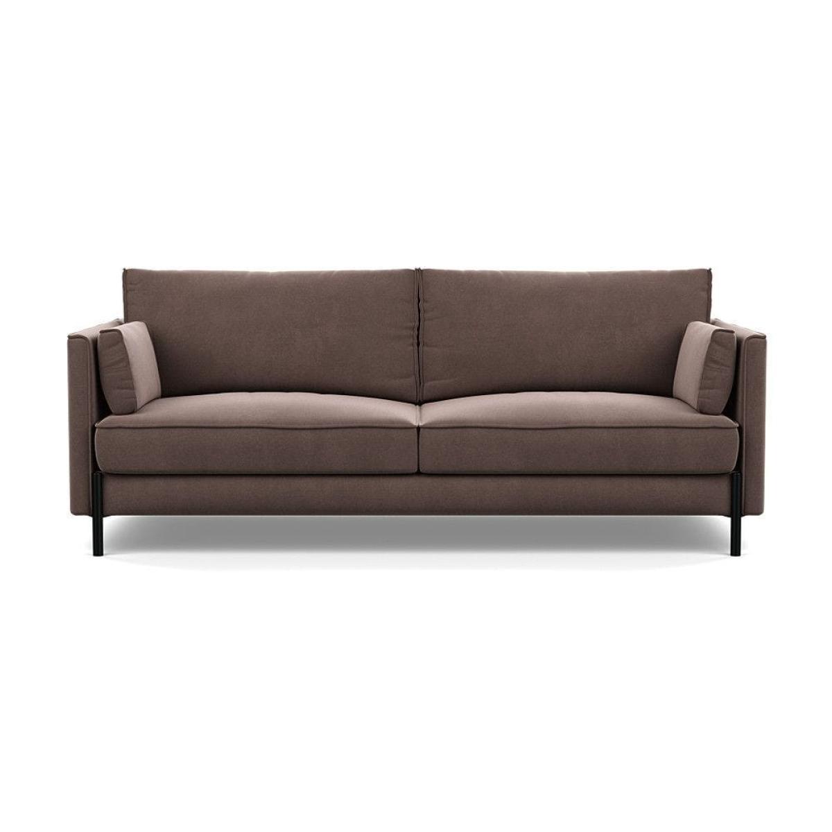 Heal's Tortona 3 Seater Sofa Smart Velvet Dusk Black Feet - Heal's UK Furniture – image 47