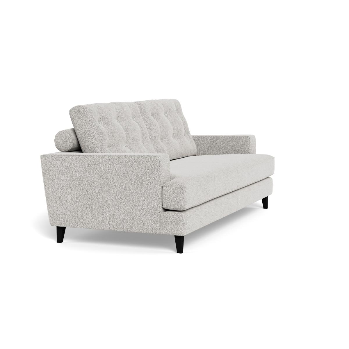 Heal's Mistral 3 Seater Sofa Chunky Boucle Ecru Black Feet – image 3