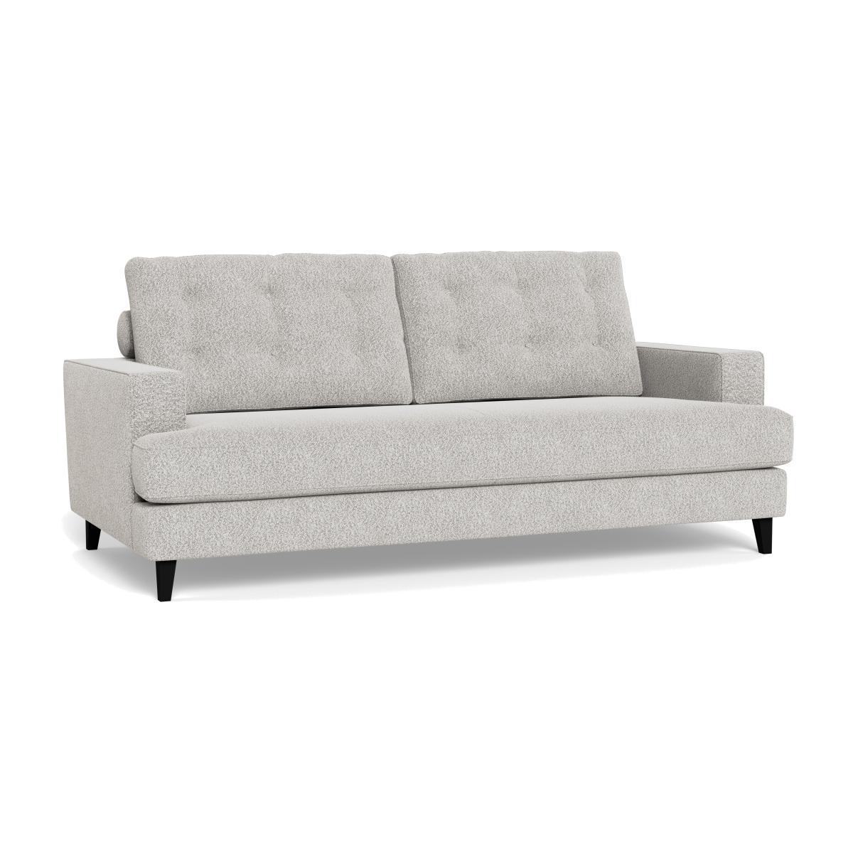 Heal's Mistral 3 Seater Sofa Chunky Boucle Ecru Black Feet – image 1