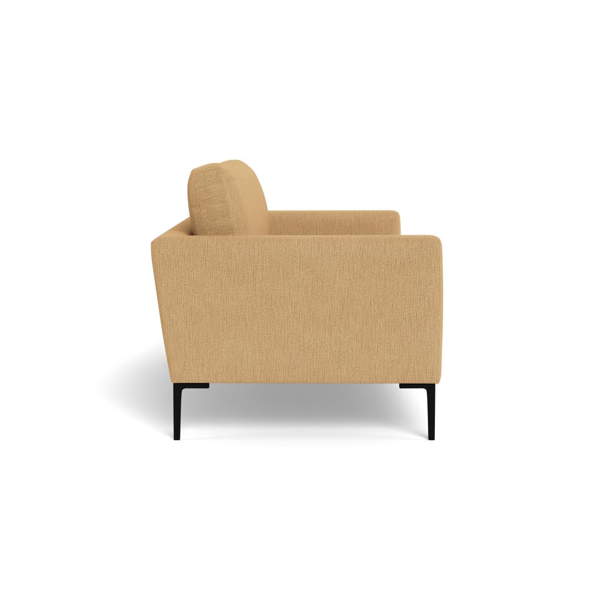 Heal's Eton 3 Seater Sofa Smart Linen Mix Sand Black Feet – image 4