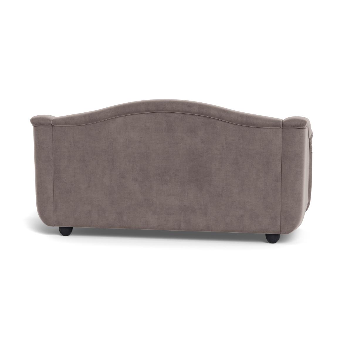 Heal's Tetbury 3 Seater Sofa Smart Luxe Velvet Mushroom Black Beech Feet – image 6