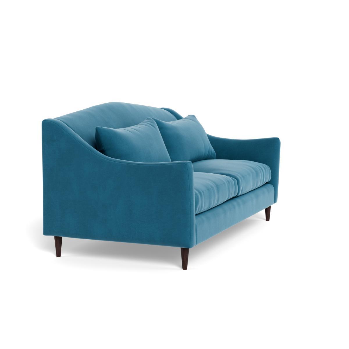 Heal's Somerset 3 Seater Sofa Smart Velvet Ocean Natural Ash - Heal's UK Furniture – image 2