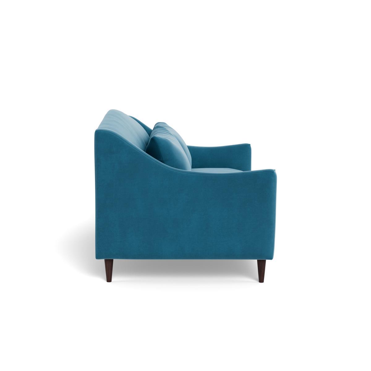 Heal's Somerset 3 Seater Sofa Smart Velvet Ocean Natural Ash - Heal's UK Furniture – image 3