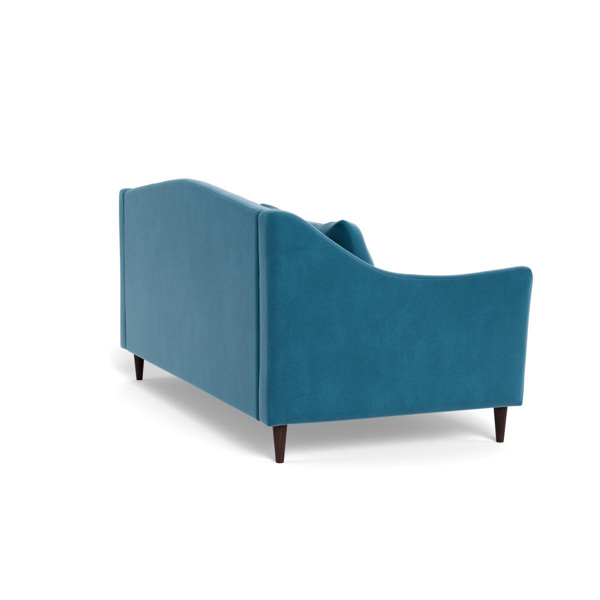 Heal's Somerset 3 Seater Sofa Smart Velvet Ocean Natural Ash - Heal's UK Furniture – image 4