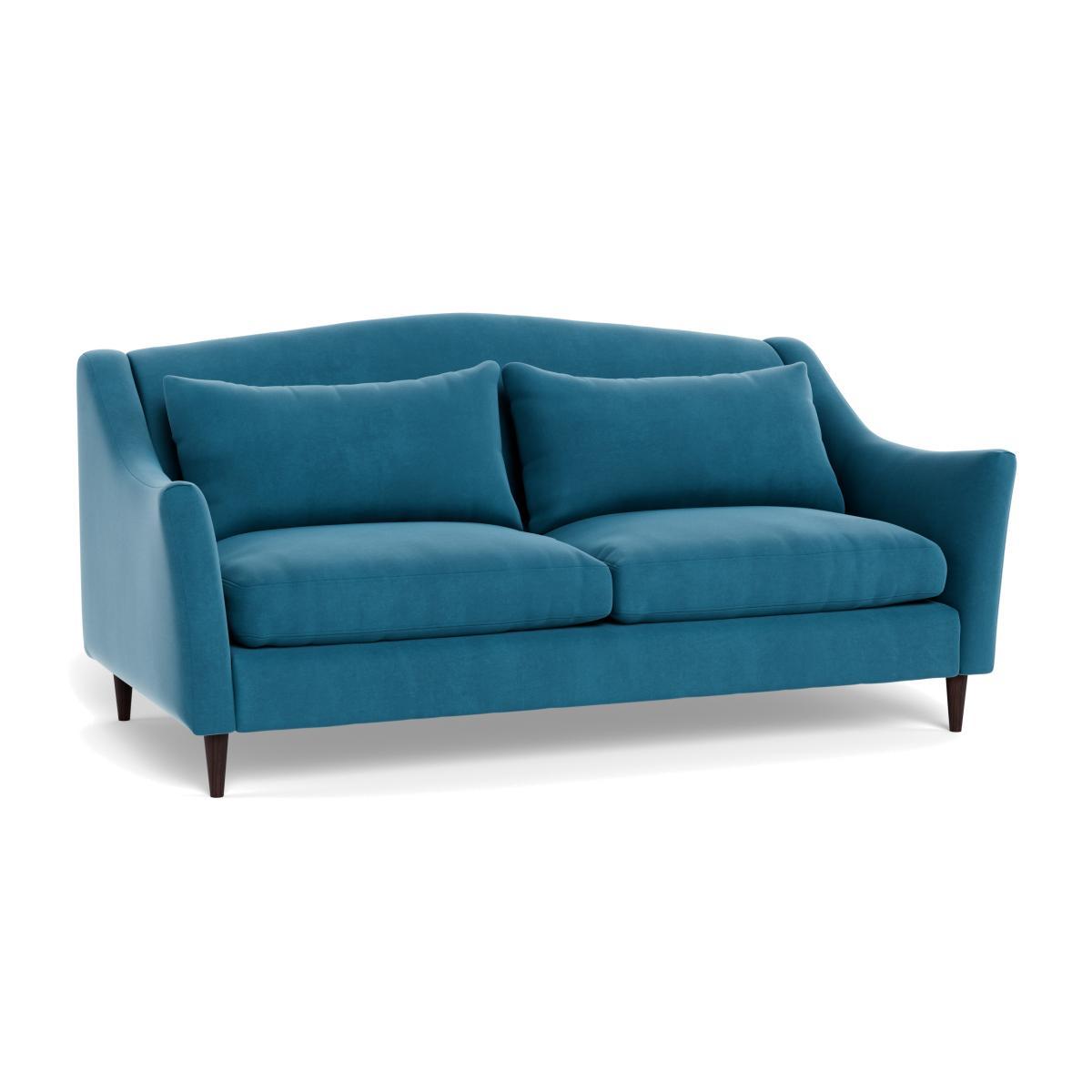 Heal's Somerset 3 Seater Sofa Smart Velvet Ocean Natural Ash - Heal's UK Furniture – image 1