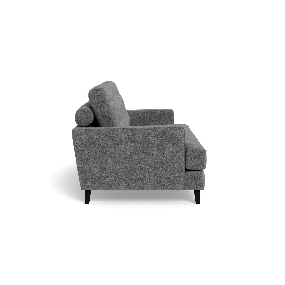 Heal's Mistral 3 Seater Sofa Melton Wool Shale Black – image 4