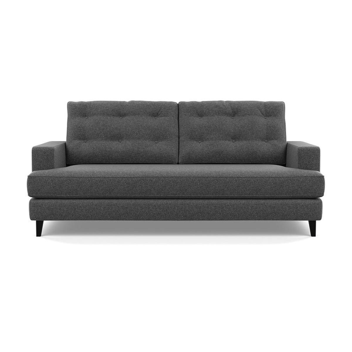 Heal's Mistral 3 Seater Sofa Melton Wool Granite Black Feet – image 2