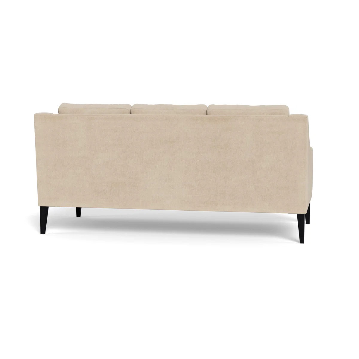 Heal's Richmond 3 Seater Sofa Brushed Cotton Oat Black Feet - Heal's UK Furniture – image 5
