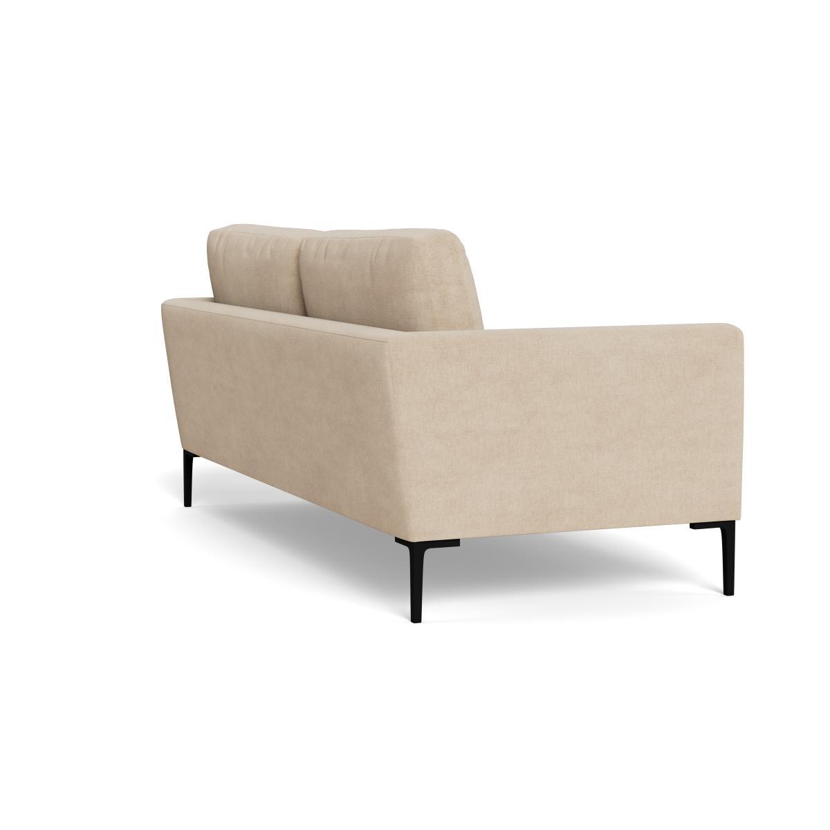 Heal's Eton 3 Seater Sofa Brushed Cotton Oat Brass Feet - Heal's UK Furniture – image 4