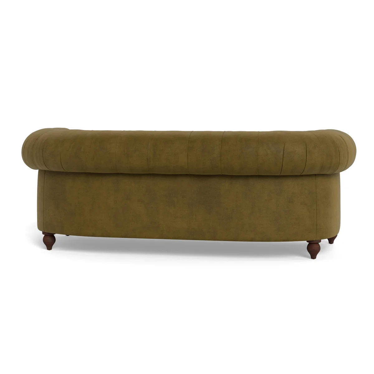 Heal's Fitzrovia 3 Seater Sofa Smart Luxe Velvet Peridot Stained Oak Feet – image 6