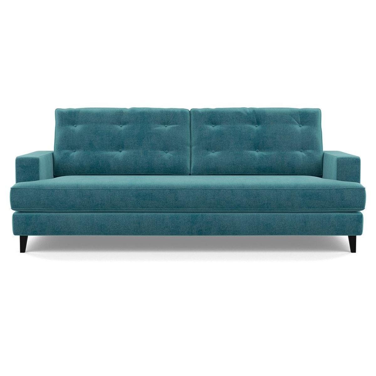 Heal's Richmond 3 Seater Sofa Smart Luxe Velvet Nickel Tinted Ash Feet - Heal's UK Furniture – image 35