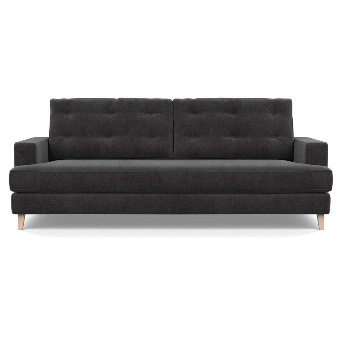 Heal's Richmond 3 Seater Sofa Smart Luxe Velvet Nickel Tinted Ash Feet - Heal's UK Furniture – image 6