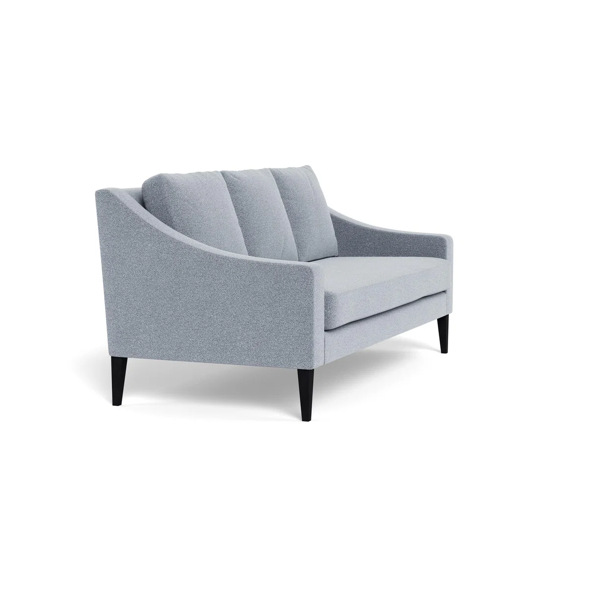 Heal's Richmond 3 Seater Sofa Textured Boucle Steel Black Feet – image 3