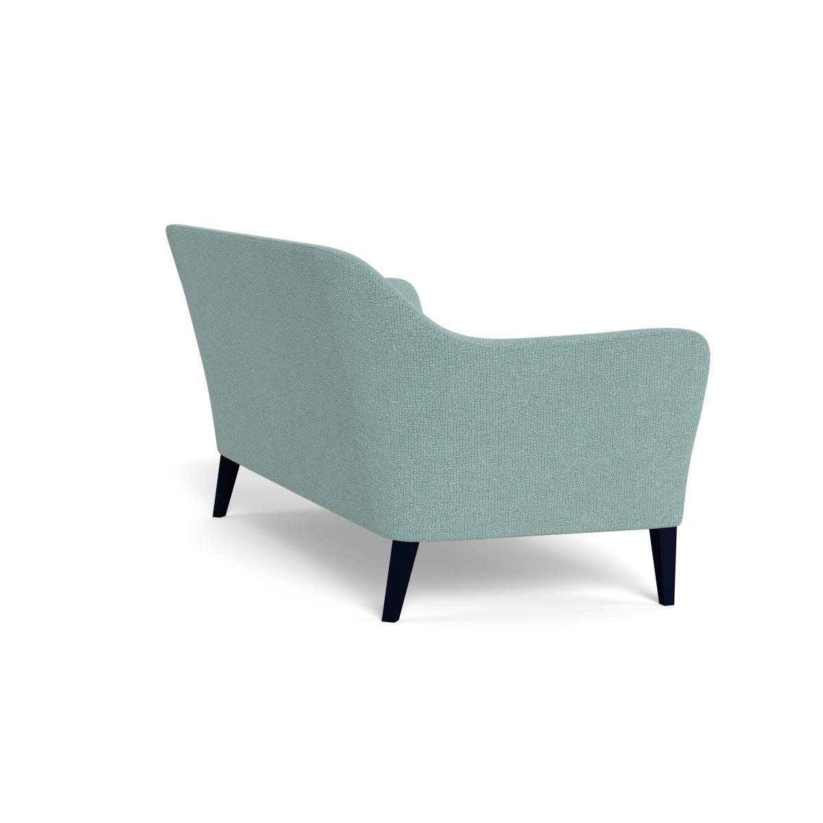 Heal's Wallis 3 Seater Sofa Tejo Recycled Teal Black Feet - Heal's UK Furniture – image 4