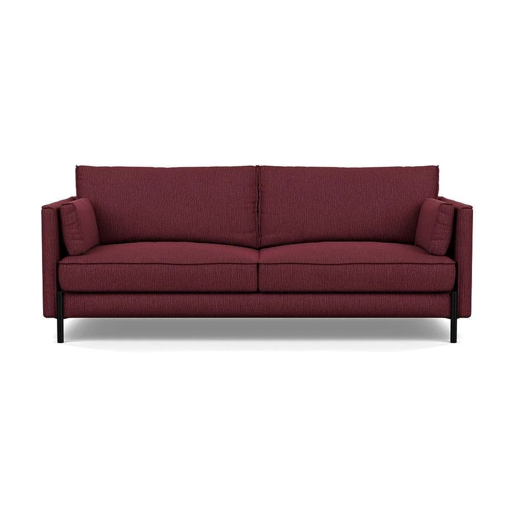 Heal's Tortona 3 Seater Sofa Smart Linen Mix Maroon - Heal's UK Furniture – image 22
