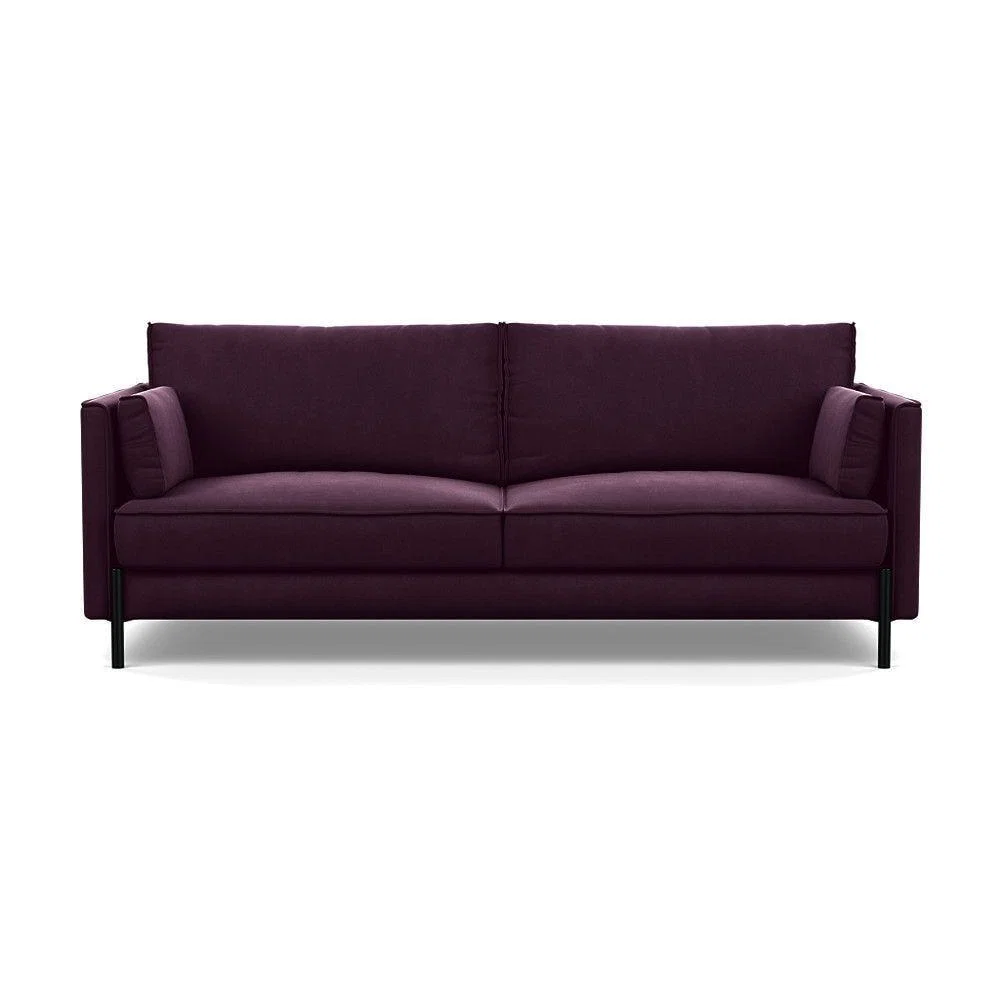 Heal's Tortona 3 Seater Sofa Smart Linen Mix Maroon - Heal's UK Furniture – image 34