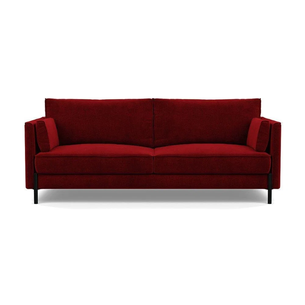 Heal's Tortona 3 Seater Sofa Smart Linen Mix Maroon - Heal's UK Furniture – image 37