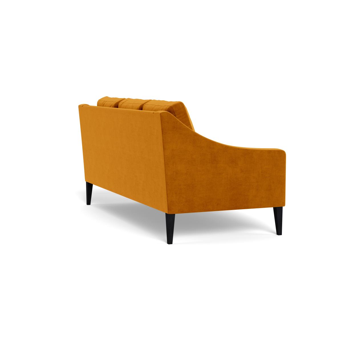 Heal's Richmond 3 Seater Sofa Smart Luxe Velvet Cognac Black Feet – image 5