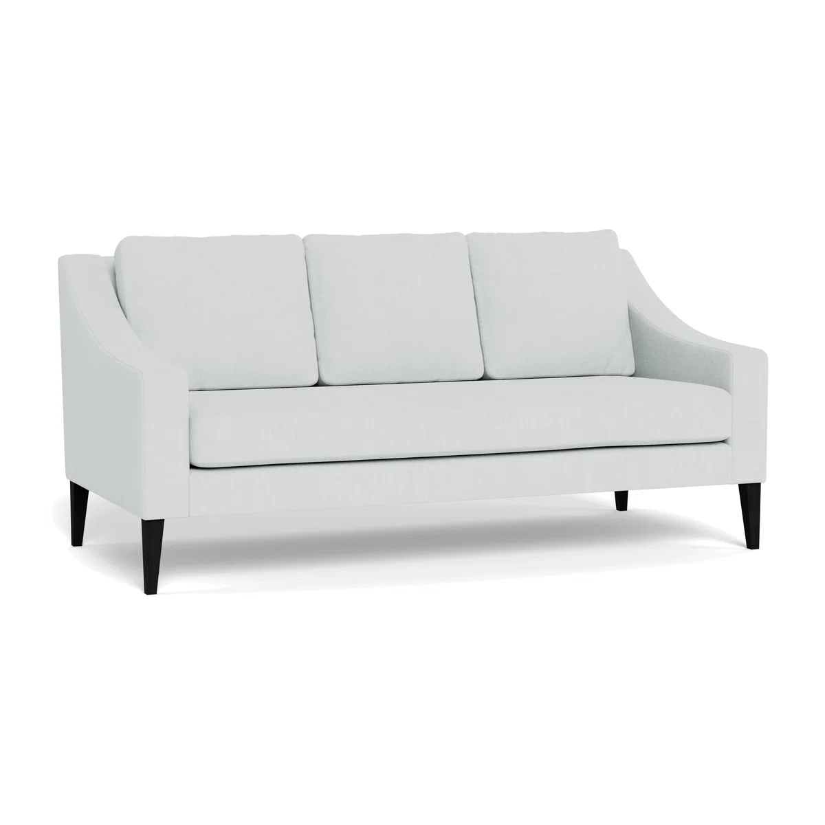 Heal's Richmond 3 Seater Sofa Smart Velvet Sea foam BLACK - Heal's UK Furniture – image 1