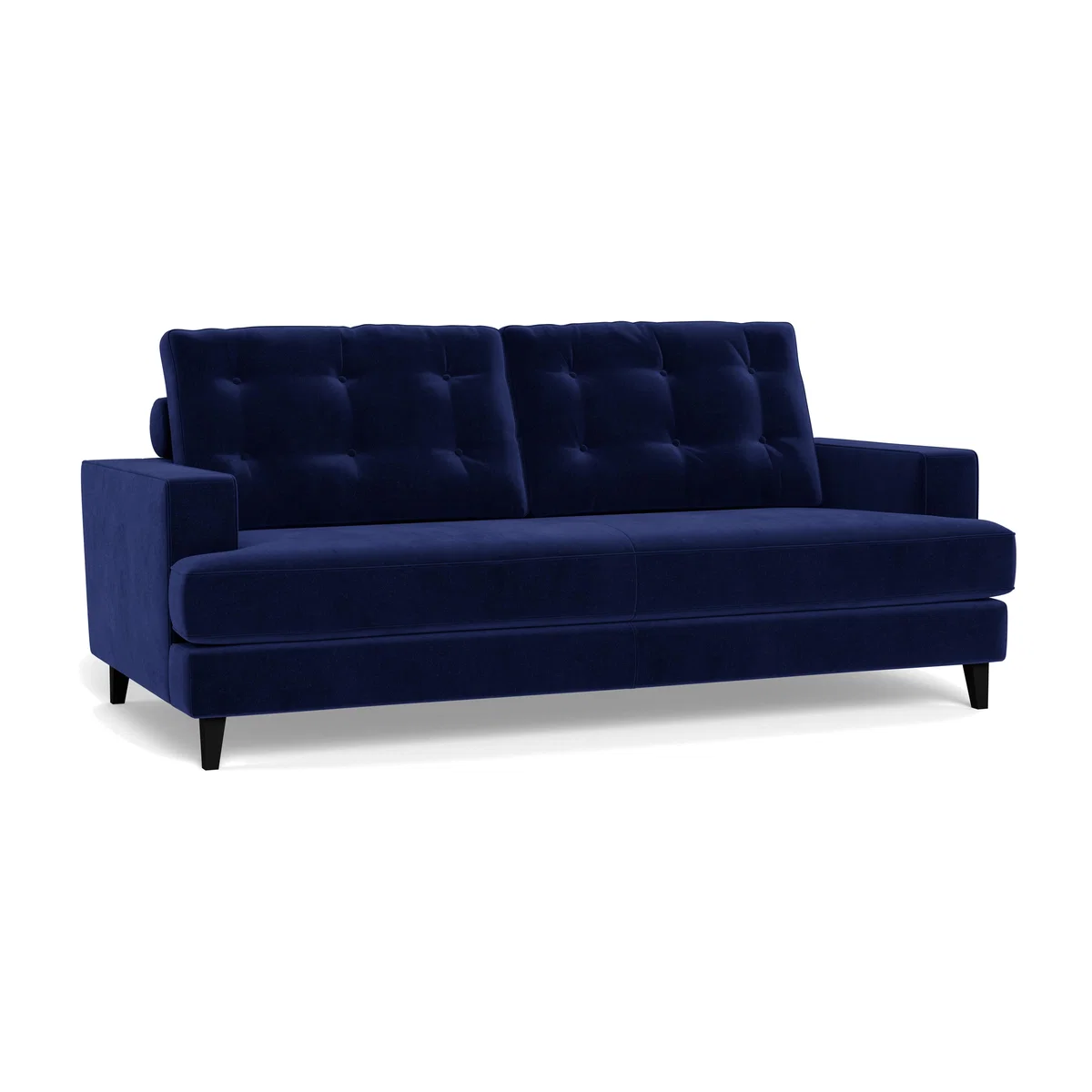 Heal's Mistral 3 Seater Sofa Smart Luxe Velvet Midnight Natural Feet – image 1