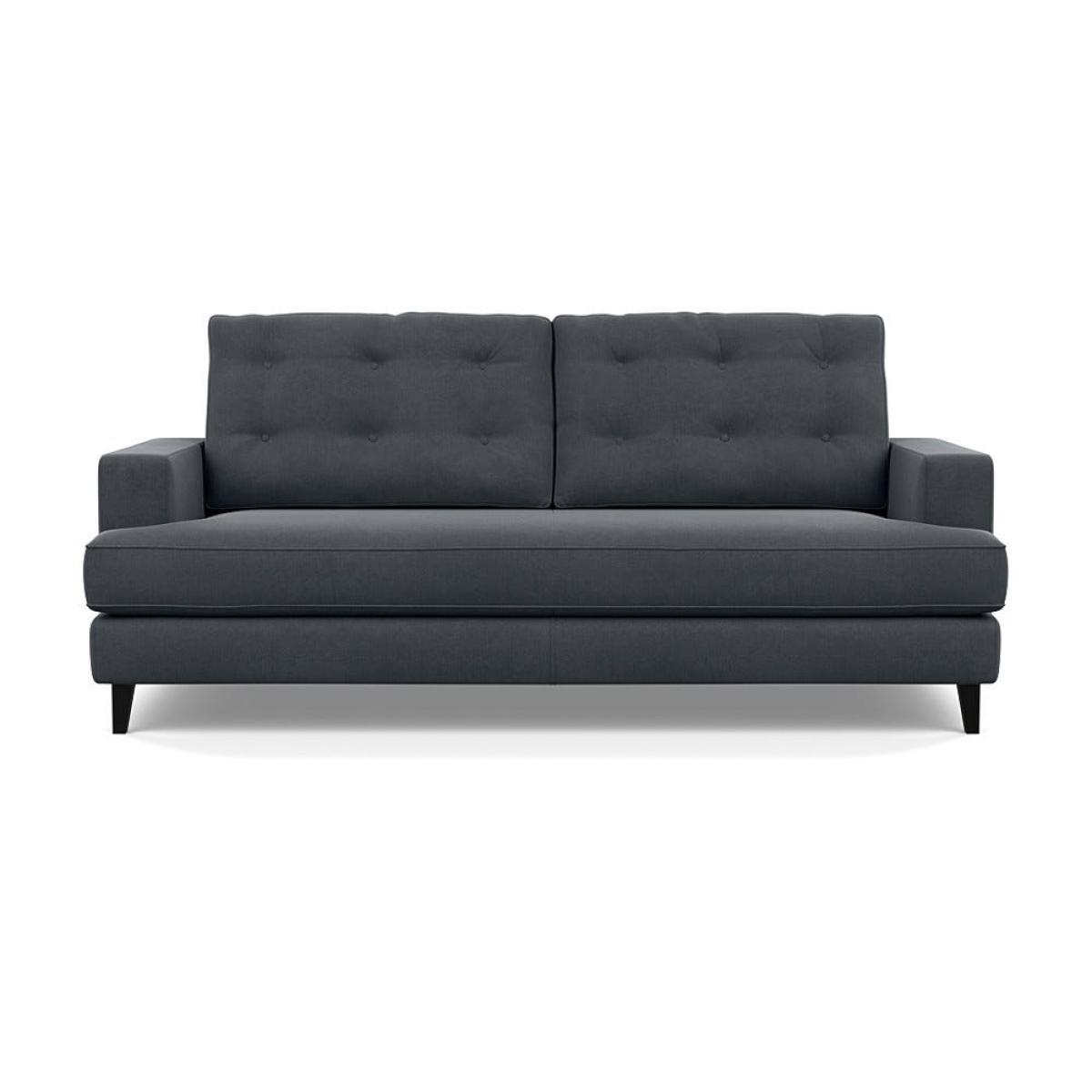 Heal's Mistral 3 Seater Sofa Linen Dark Grey Black Feet – image 2