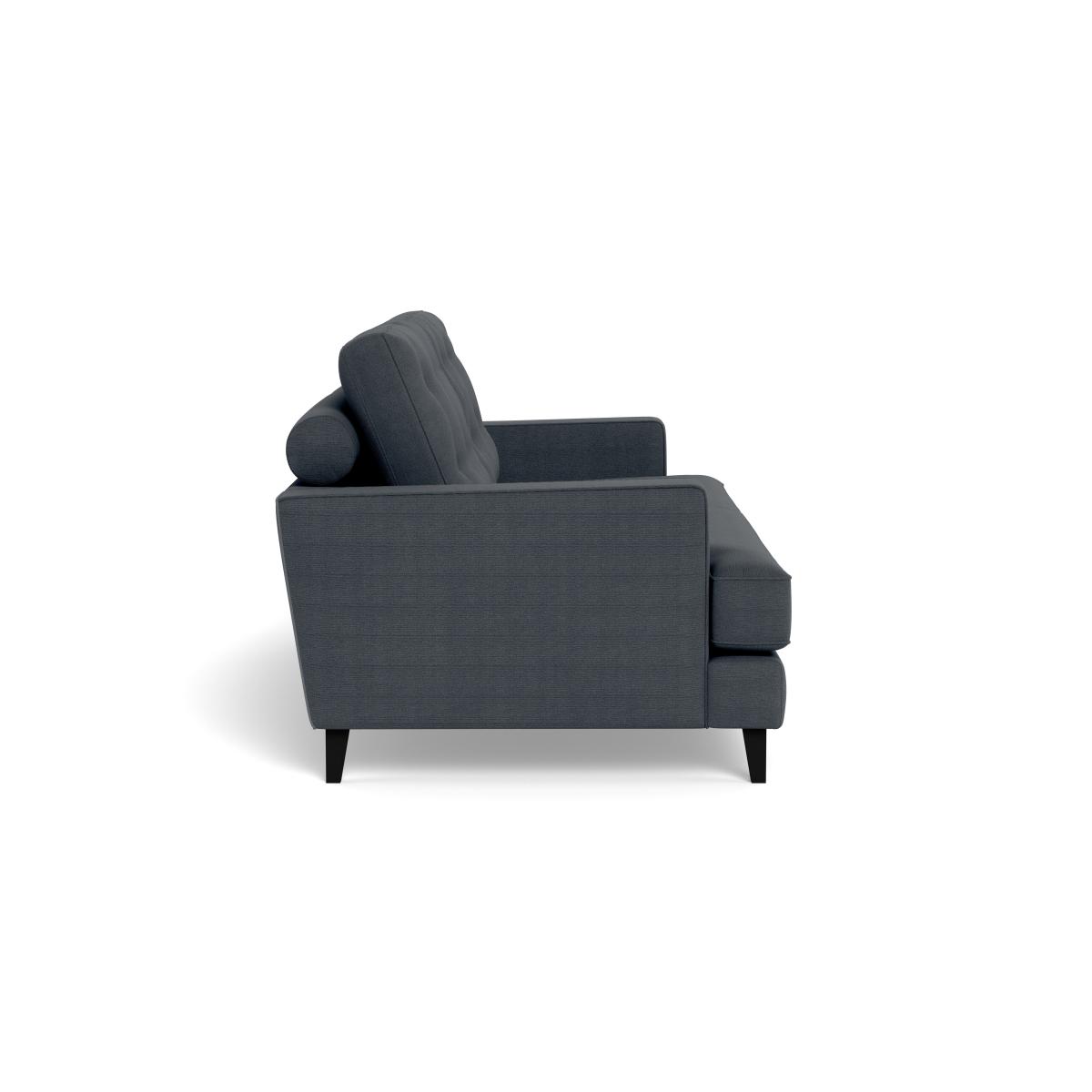 Heal's Mistral 3 Seater Sofa Linen Dark Grey Black Feet – image 4