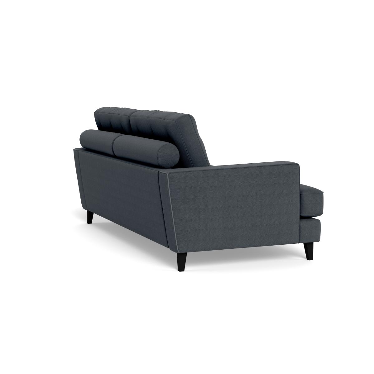 Heal's Mistral 3 Seater Sofa Linen Dark Grey Black Feet – image 5