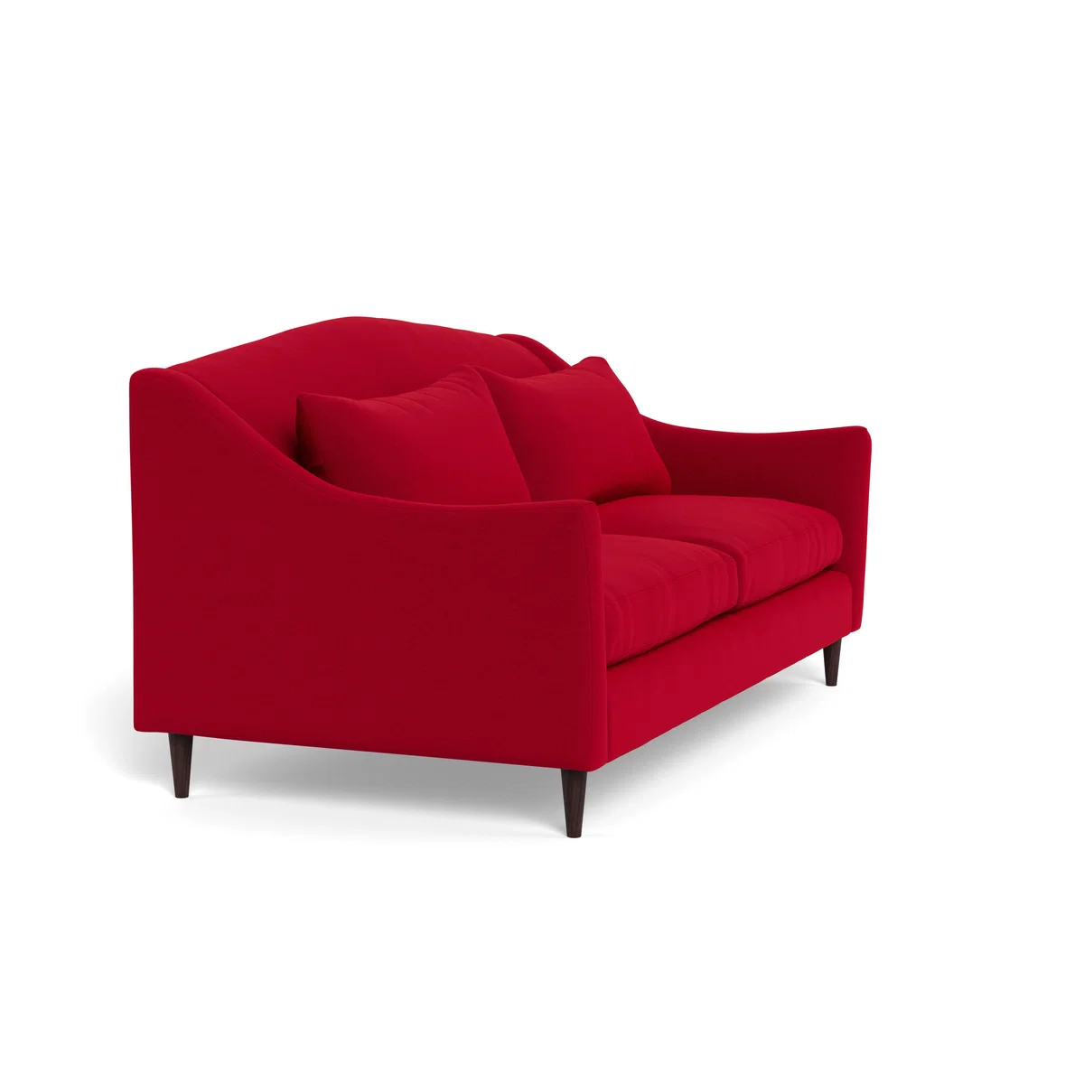 Heal's Somerset 3 Seater Sofa Melton Wool Red Oxide Dark Stain - Heal's UK Furniture – image 2