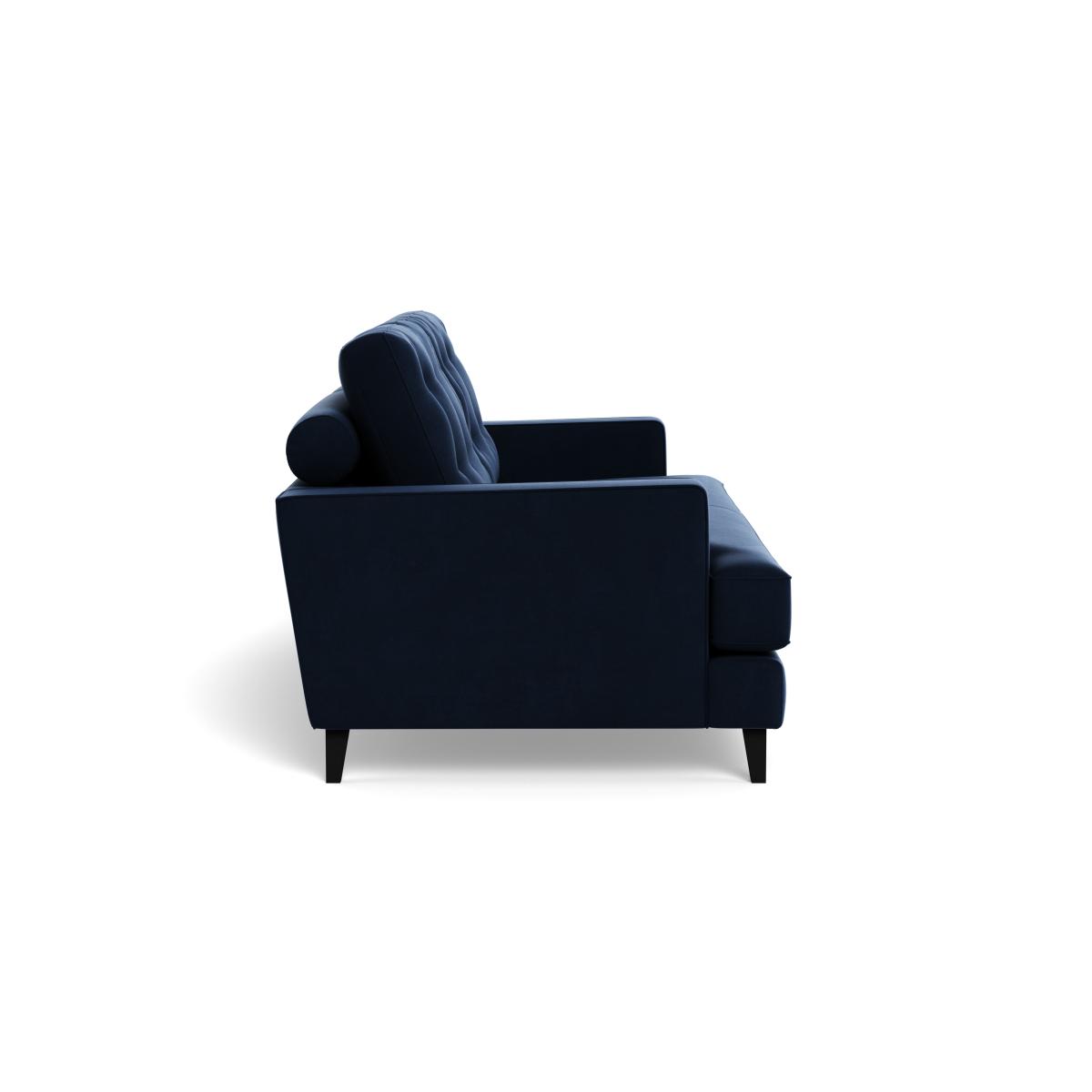 Heal's Mistral 3 Seater Sofa Smart Velvet Dusk Black Feet – image 4