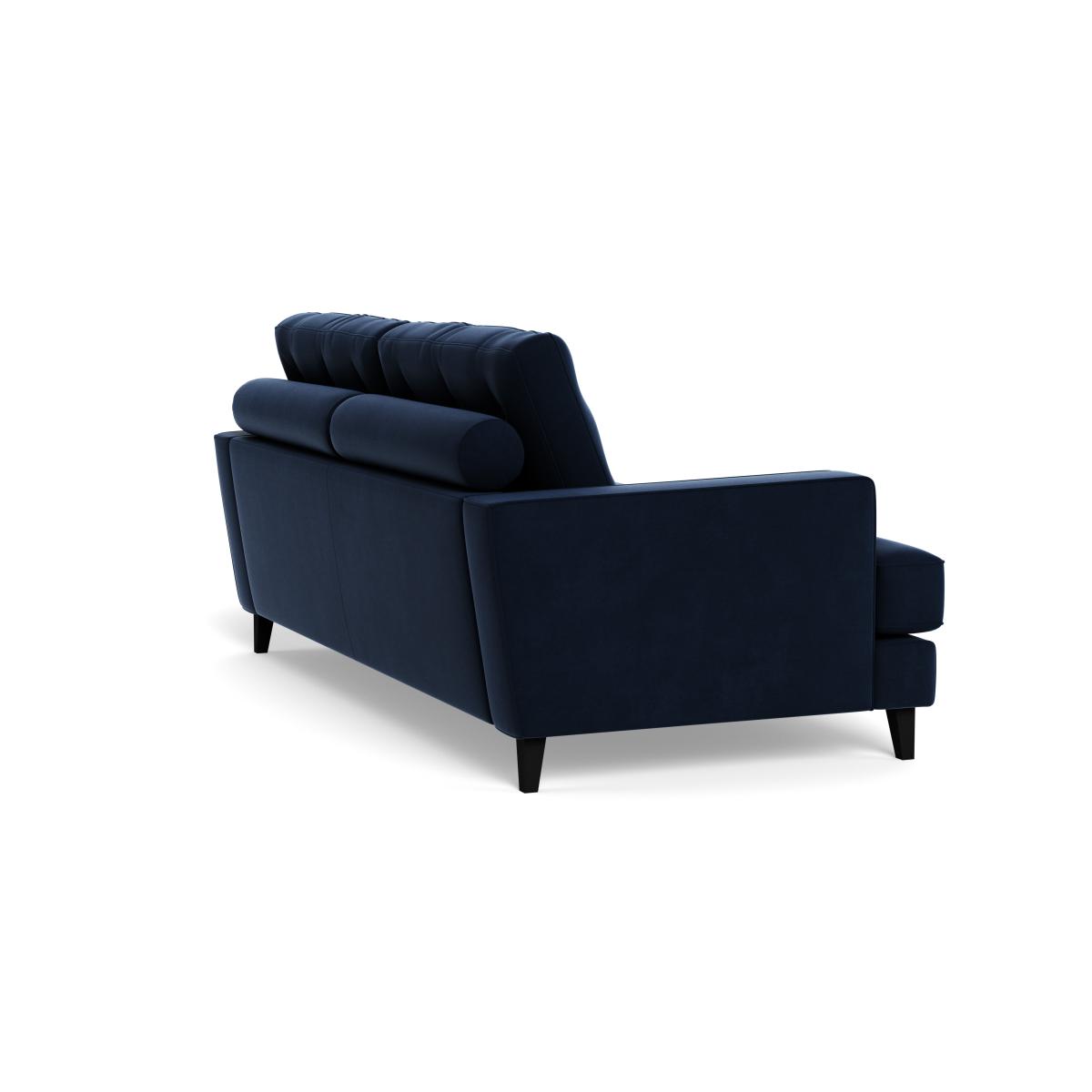 Heal's Mistral 3 Seater Sofa Smart Velvet Dusk Black Feet – image 5