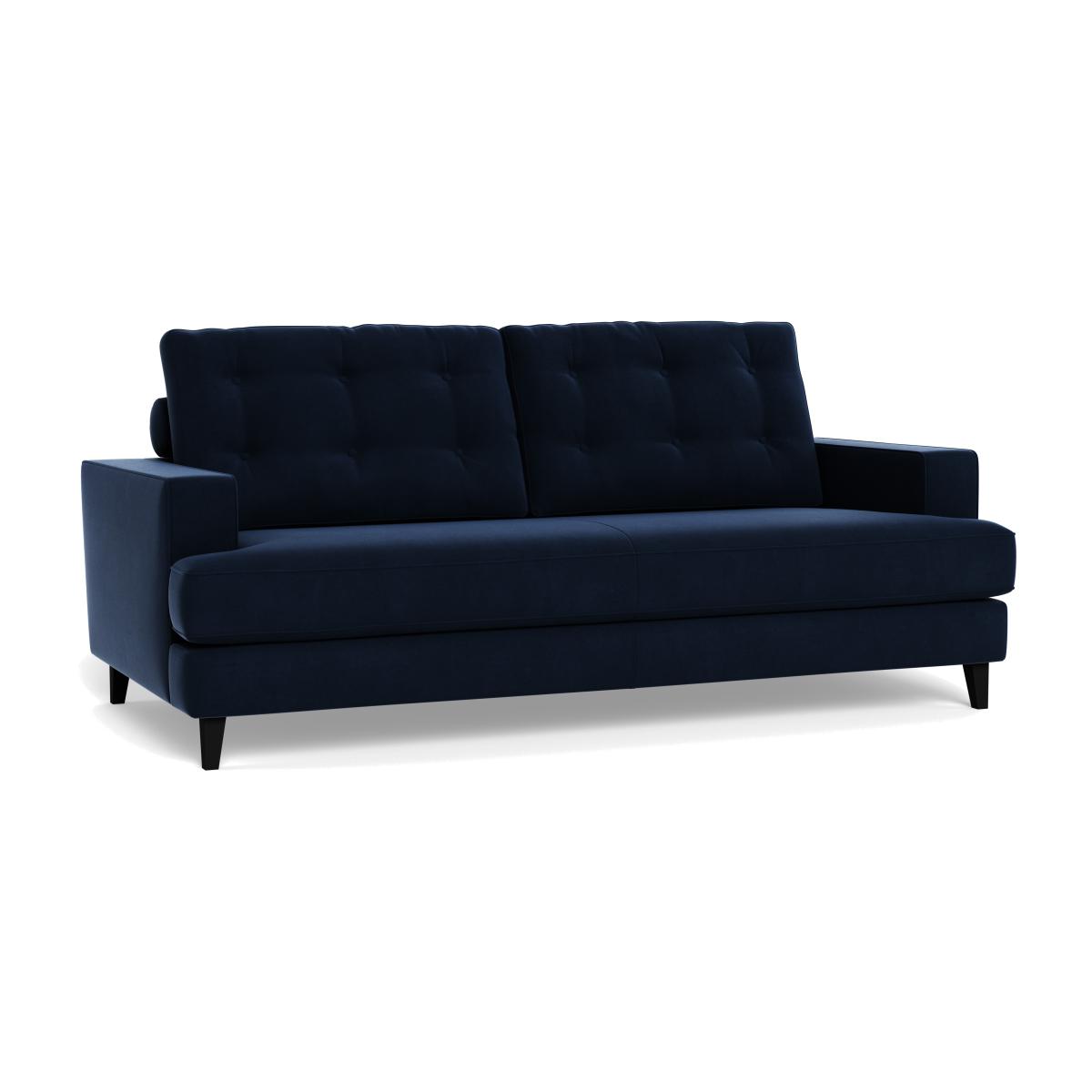 Heal's Mistral 3 Seater Sofa Smart Velvet Dusk Black Feet – image 1