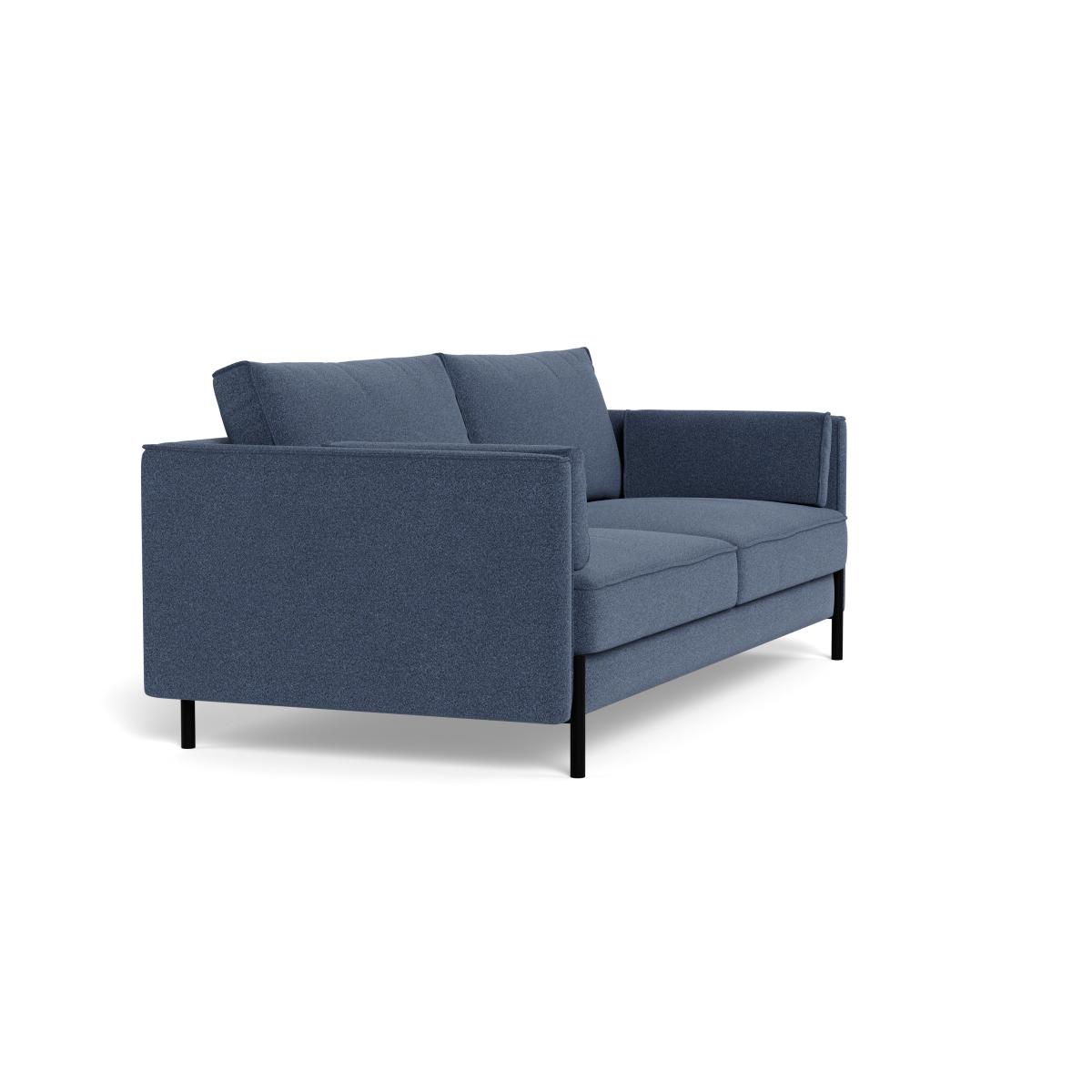 Heal's Tortona 3 Seater Sofa Boucle Indigo Black Feet – image 2