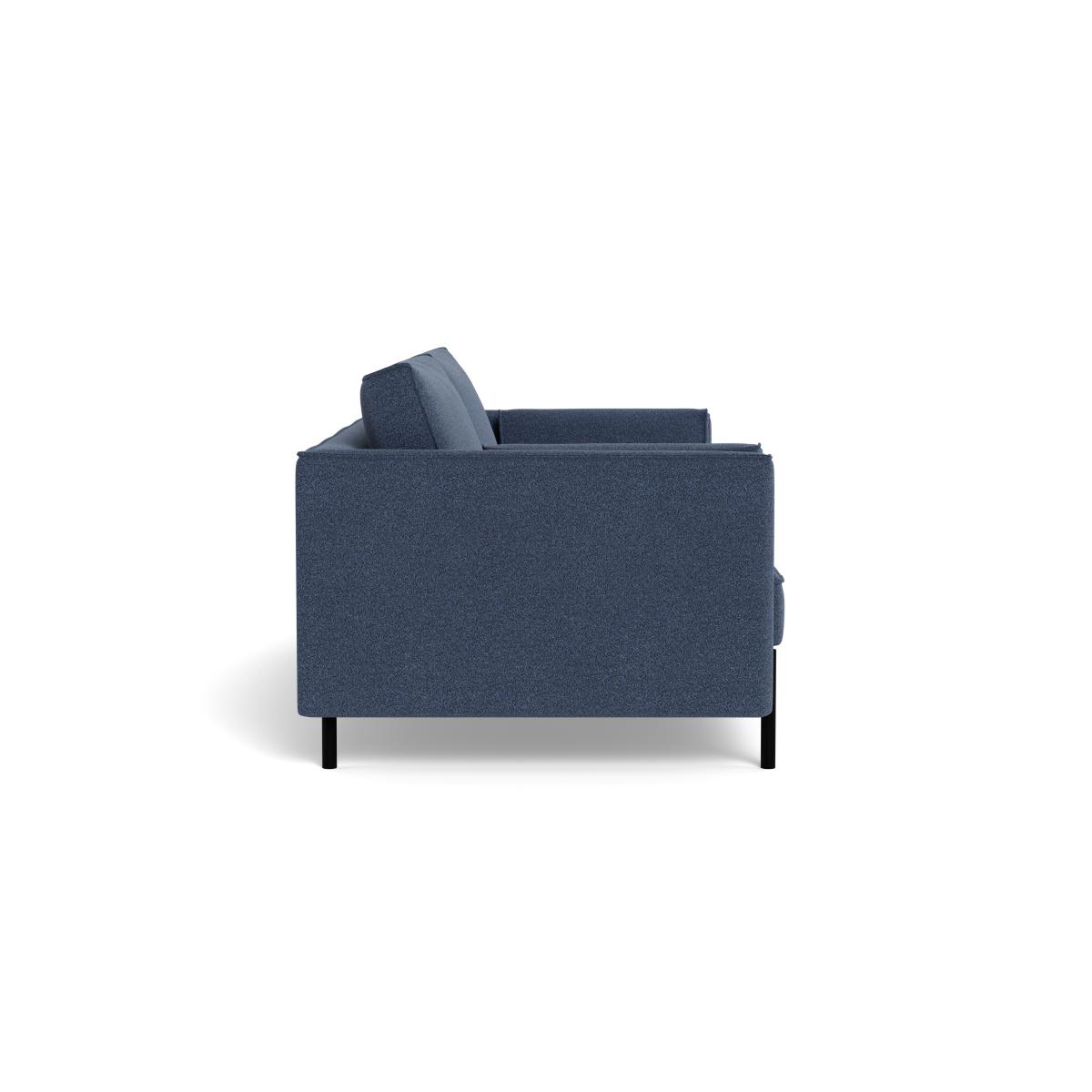 Heal's Tortona 3 Seater Sofa Boucle Indigo Black Feet – image 3