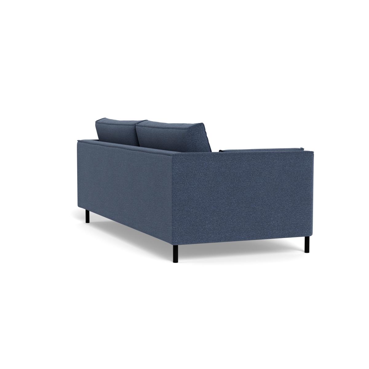 Heal's Tortona 3 Seater Sofa Boucle Indigo Black Feet – image 4