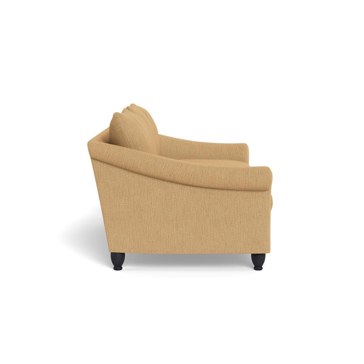 Heal's Devon 3 Seater Smart Linen Mix Sand Natural Ash Feet - Heal's UK Furniture – image 3