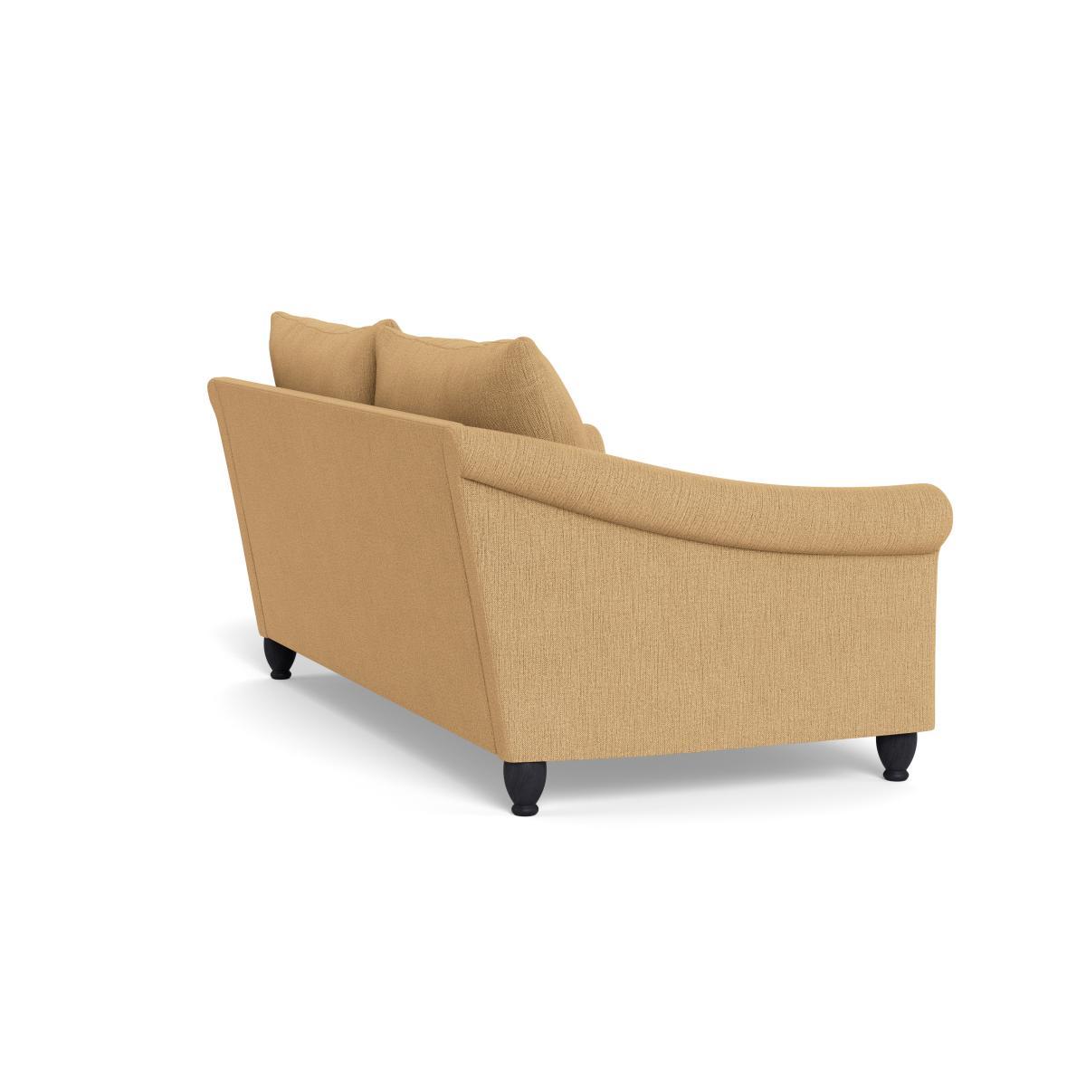 Heal's Devon 3 Seater Smart Linen Mix Sand Natural Ash Feet - Heal's UK Furniture – image 4