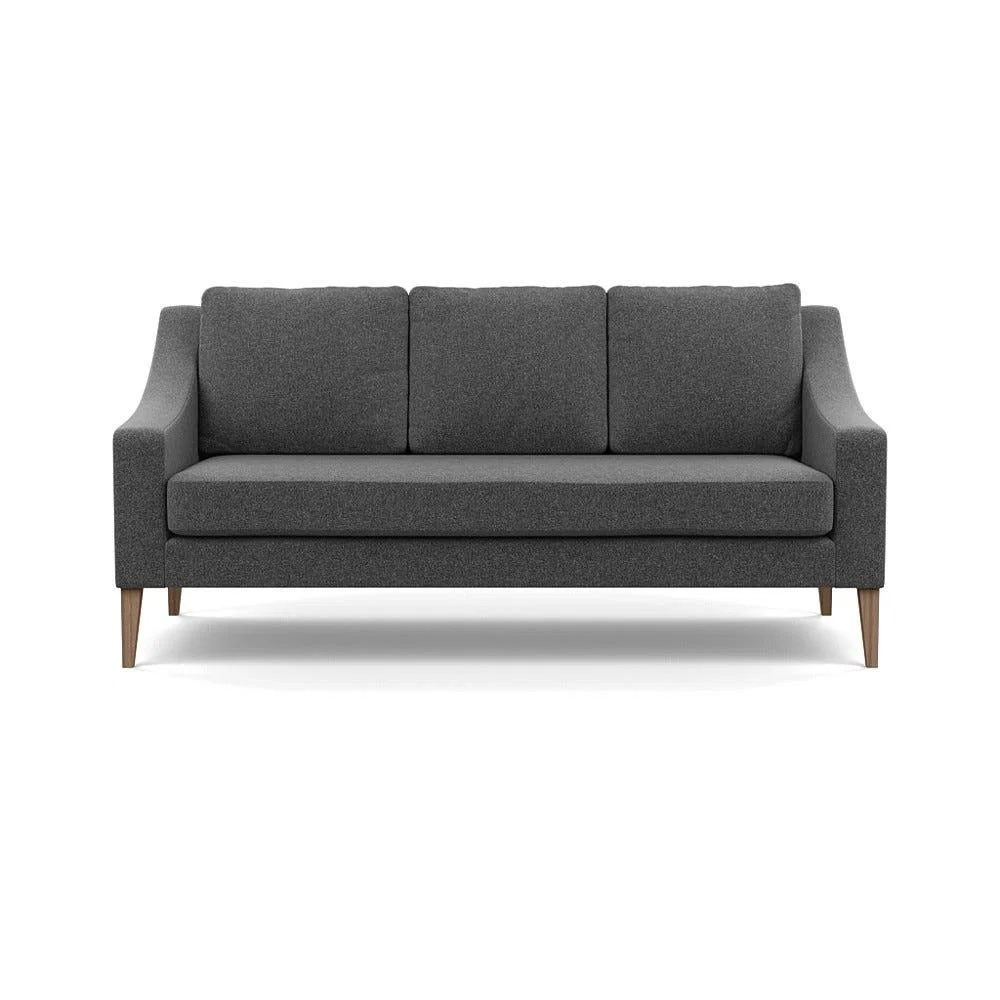 Heal's Richmond 3 Seater Sofa Melton Wool Granite Tinted Ash Feet – image 2