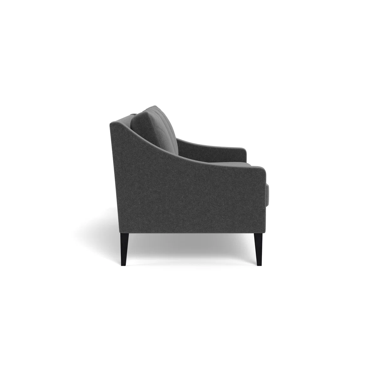 Heal's Richmond 3 Seater Sofa Melton Wool Granite Tinted Ash Feet – image 4