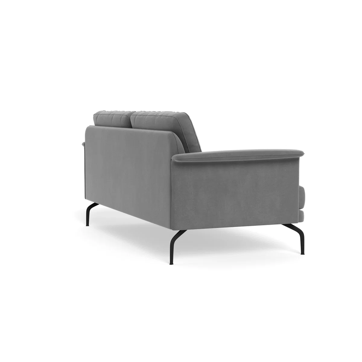 Heal's Iver 3 Seater Sofa Smart Velvet Mercury Black Feet – image 5