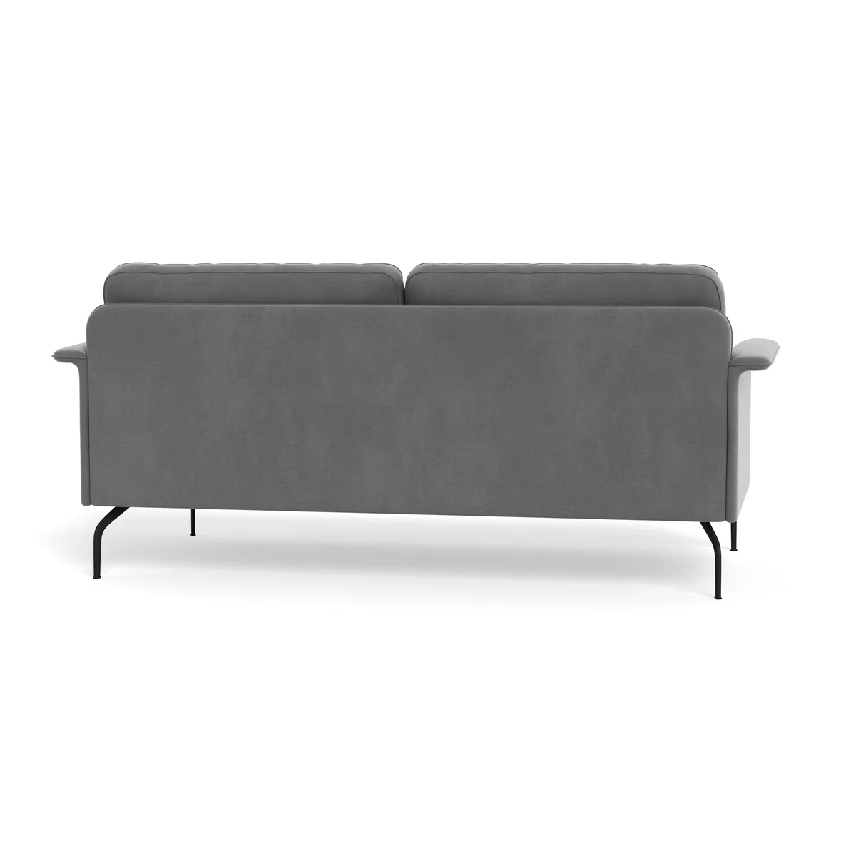 Heal's Iver 3 Seater Sofa Smart Velvet Mercury Black Feet – image 6