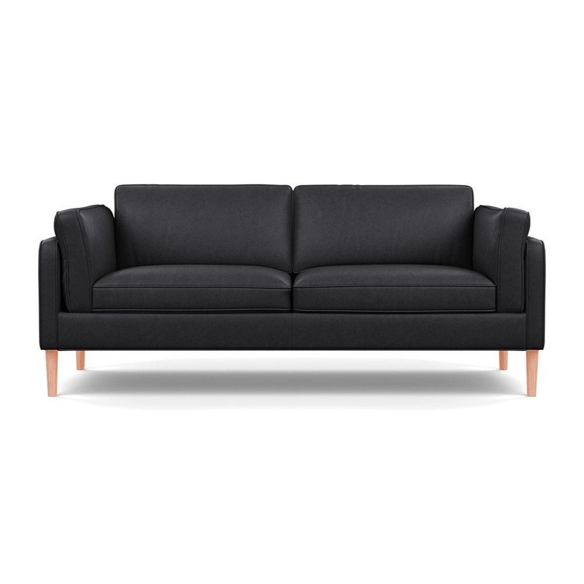 Heal's Sonno 3 Seater Leather Grain White 000 Natural Feet - Heal's UK Furniture – image 16