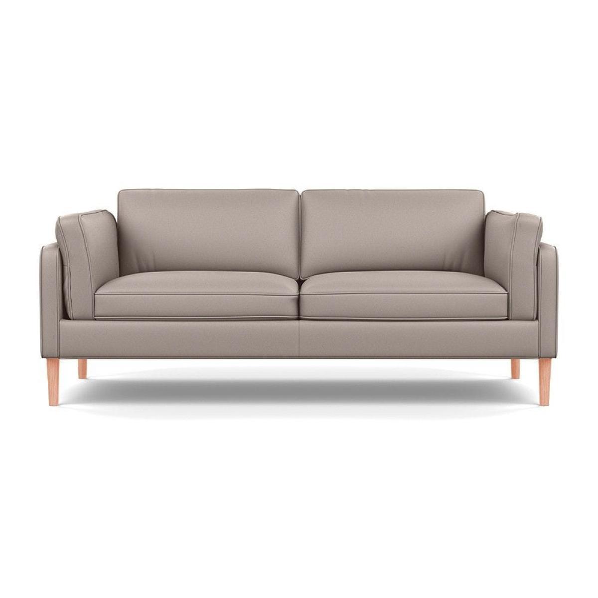 Heal's Sonno 3 Seater Leather Grain White 000 Natural Feet - Heal's UK Furniture – image 25
