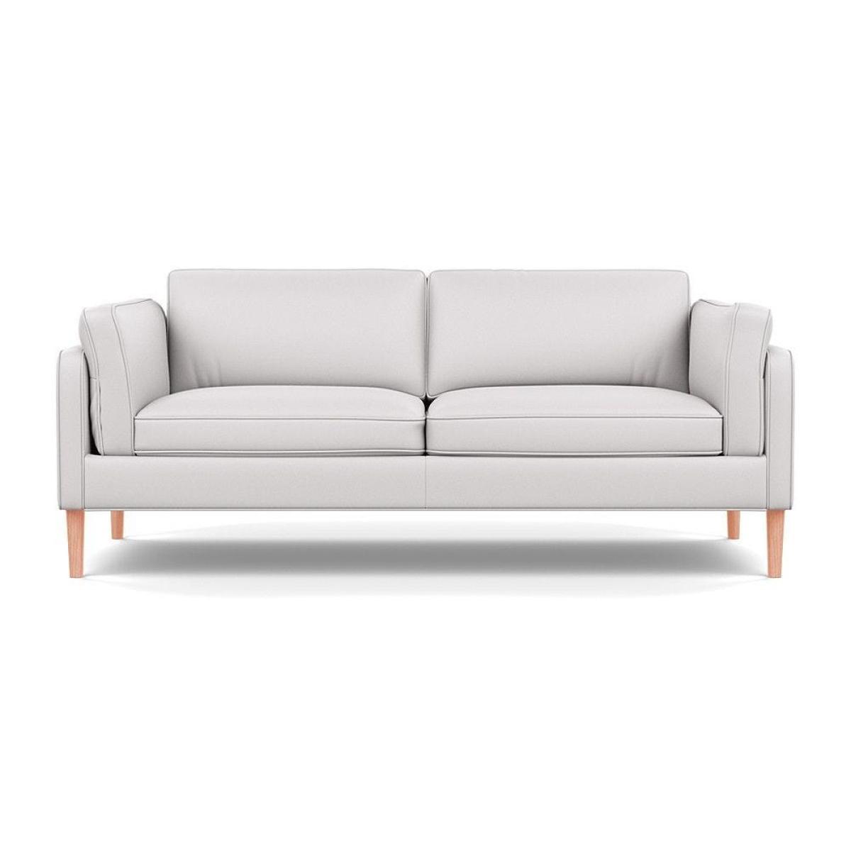 Heal's Sonno 3 Seater Leather Grain White 000 Natural Feet - Heal's UK Furniture – image 27