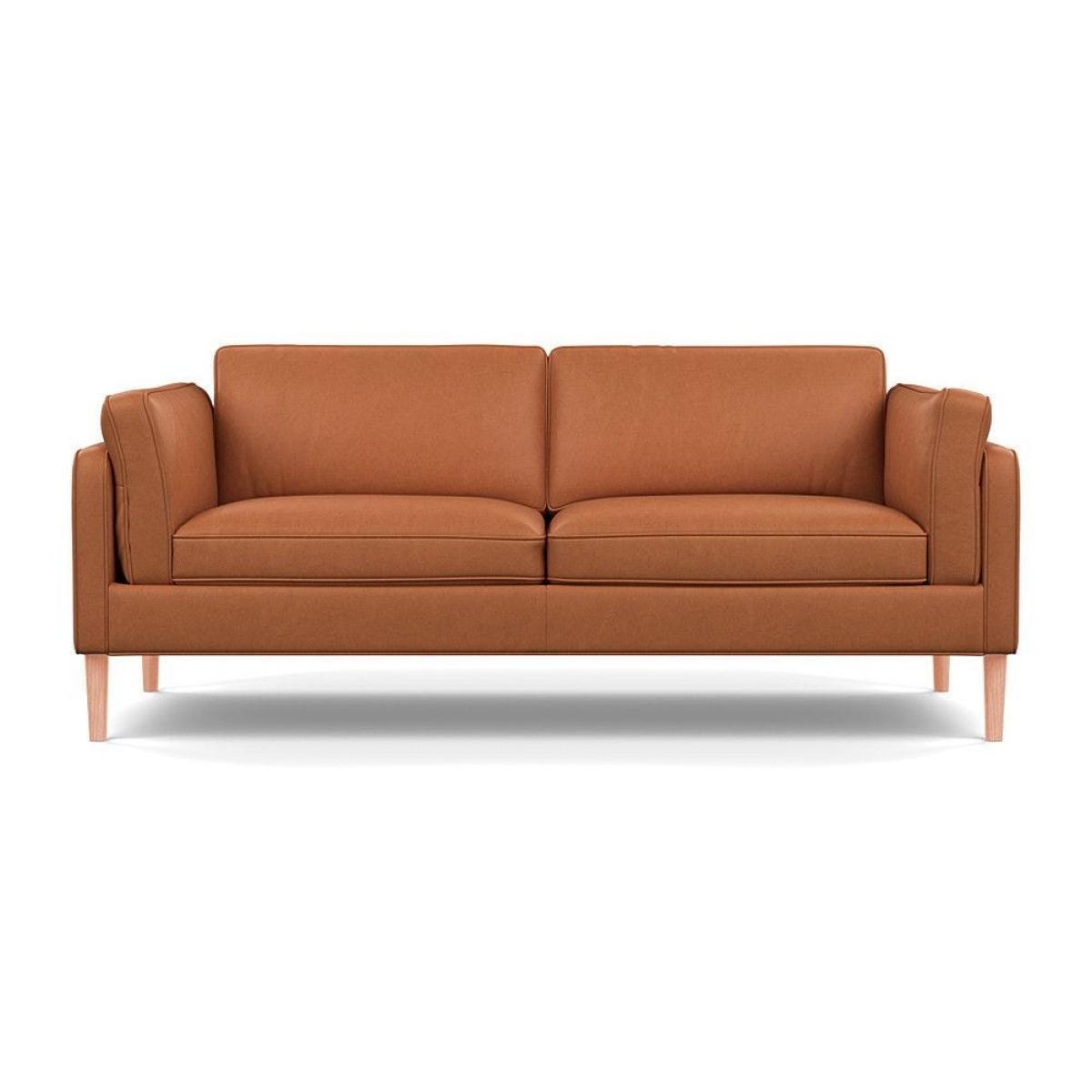 Heal's Sonno 3 Seater Leather Grain White 000 Natural Feet - Heal's UK Furniture – image 30