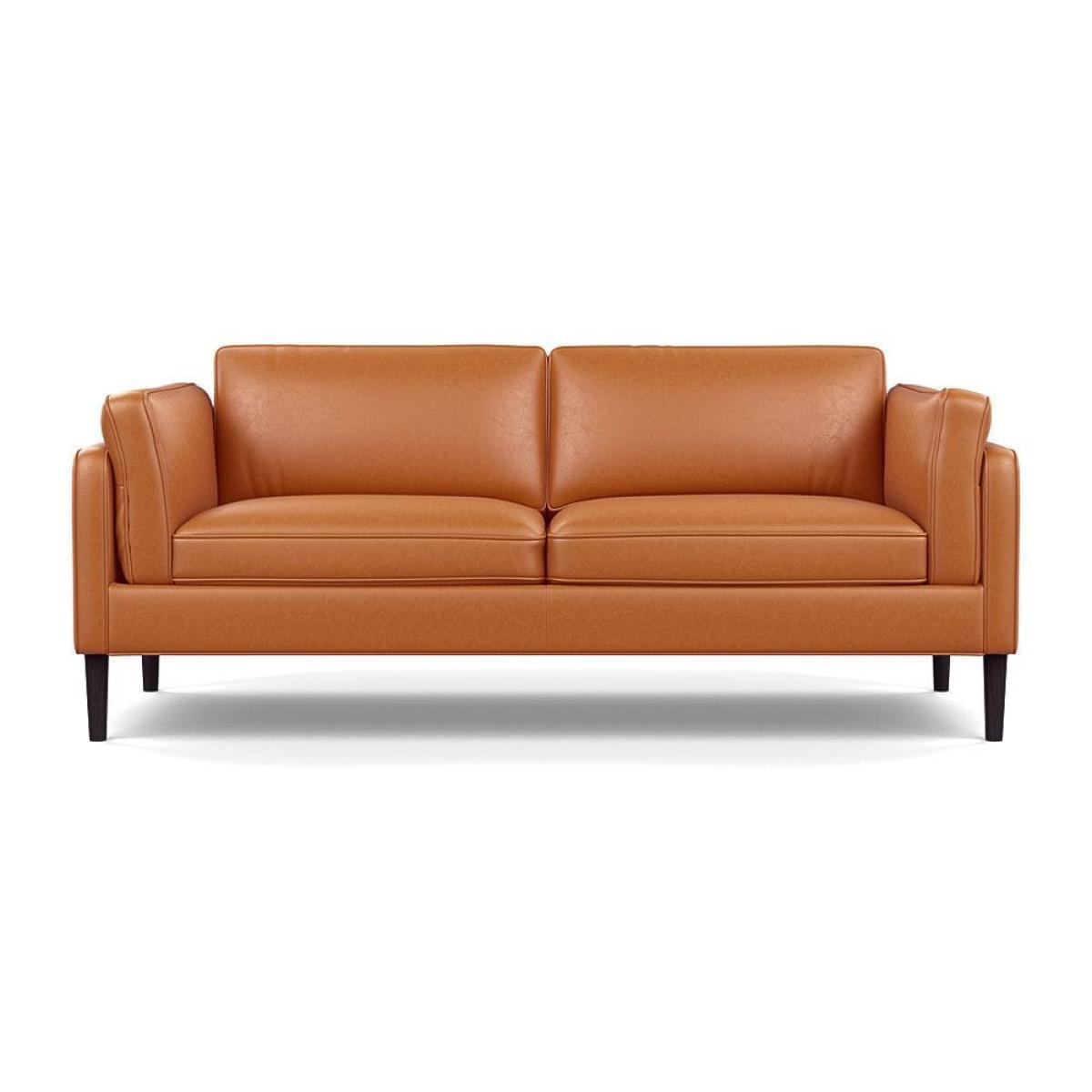 Heal's Sonno 3 Seater Leather Grain White 000 Natural Feet - Heal's UK Furniture – image 4