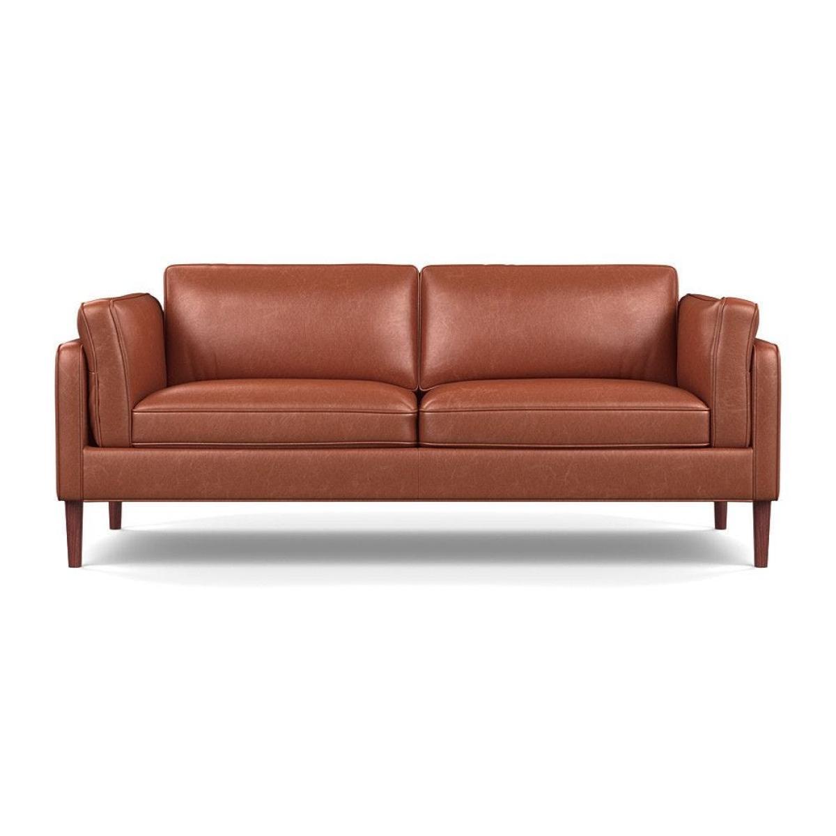 Heal's Sonno 3 Seater Leather Grain White 000 Natural Feet - Heal's UK Furniture – image 49