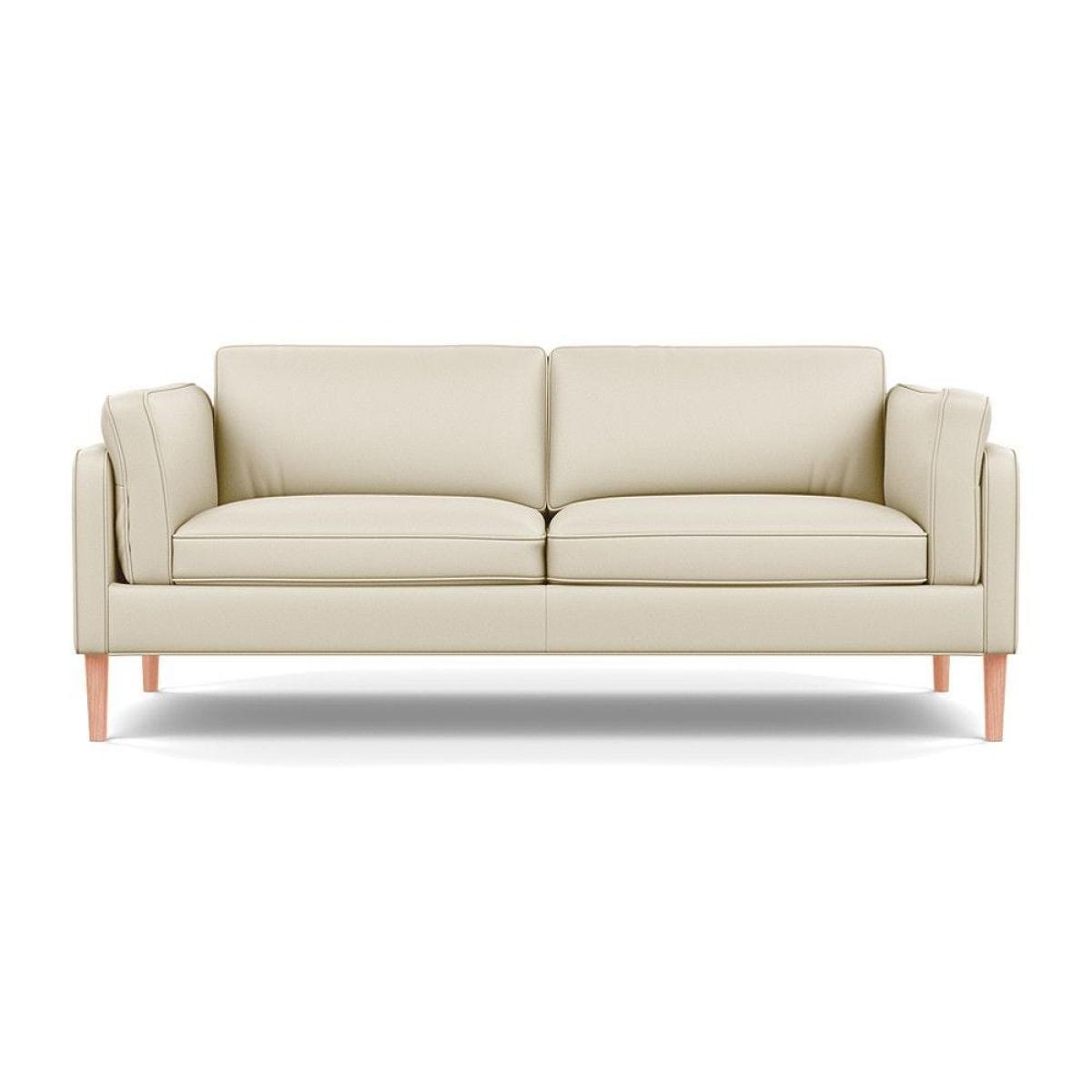 Heal's Sonno 3 Seater Leather Grain White 000 Natural Feet - Heal's UK Furniture – image 54