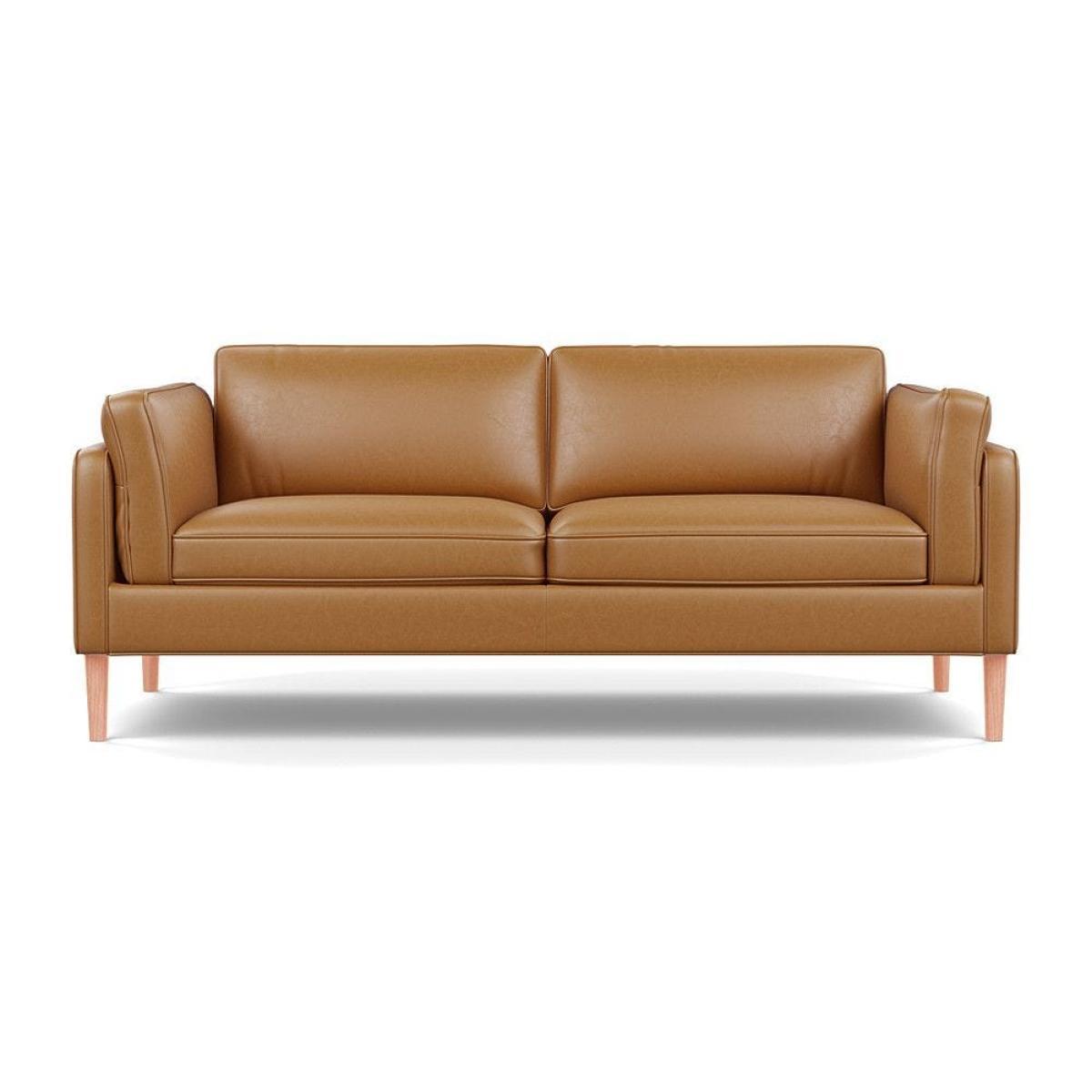 Heal's Sonno 3 Seater Leather Grain White 000 Natural Feet - Heal's UK Furniture – image 68