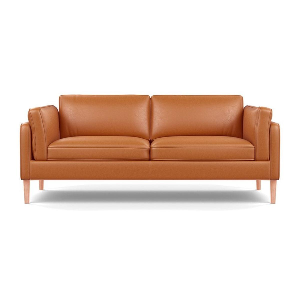 Heal's Sonno 3 Seater Leather Grain White 000 Natural Feet - Heal's UK Furniture – image 75